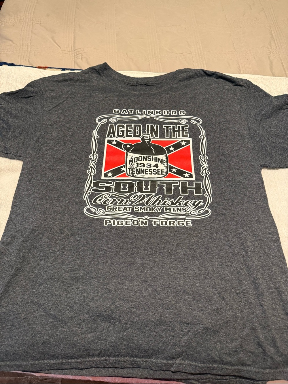Gray 'Aged in the South' Graphic Tee - Pigeon Forge